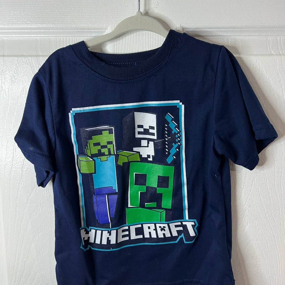 Minecraft Kids Navy Blue T-Shirt
